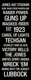 Texas Tech: College Town Wall Art