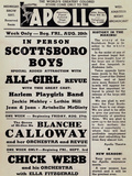 Apollo Theatre: Scottsboro Boys  Blanche Calloway  Chick Webb  Ella Fitzgerald  and More