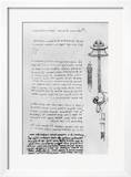 Study of a Floater with Breathing Tubes For a Diver  Codex Arundel 263  1490S-1518
