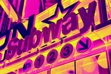 Flash Pink Pop Art - Subway New York City
