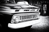 Ancienne Chevrolet Dans Une Station Essence Sur La Route 66