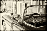 Ancienne Chevrolet Décapotable Sur La Route 66 II