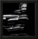 Horizontal Stripe Projection on Model  1960s