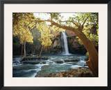 Scenic View of a Waterfall on Havasu Creek