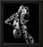Circle Patterned Projection on Model with Hand on Face  1960s