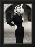 Anne Gunning in a Velveteen Evening Coat  1952