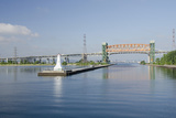 Burlington Canal at Hamilton  Lift Bridge on Lake Ontario  Toronto  Ontario  Canada