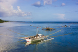 Fishing Boat in the Water  Bohol Island  Philippines