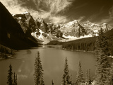 Wenkchemna Peaks Reflected in Moraine Lake  Banff National Park  Alberta  Canada