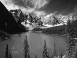 Wenkchemna Peaks Reflected in Moraine Lake  Banff National Park  Alberta  Canada
