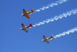 Aerobatic Display by North American Harvards  or T-6 Texans  or SNJ  Airshow