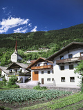 View of Town  Churches and Houses  Oetz  Tyrol  Austria