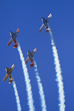 Aerobatic Display by North American Harvards  or T-6 Texans  or SNJ  Airshow