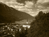 View of Town  Churches and Houses  Oetz  Tyrol  Austria