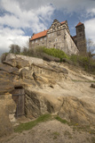 View of Romanesque St Servius Church Atop Castle Hill  Germany
