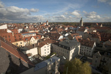 Roof Top View of Old Town Regensburg  Germany