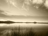 View of Bear River at Dusk  Cache Valley  Great Basin  Utah  USA