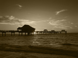 Clearwater Beach and Pier at Sunset  Florida  USA
