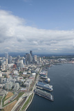 Stadiums and Port  Olympic Sculpture Park  Seattle  Washington  USA