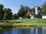 View of Lake Huron and Port Sanilac Lighthouse  Michigan  USA