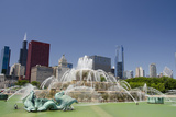 Grant Park  Chicago's Magnificent Mile Skyline  Chicago  Illinois
