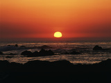 View of Beach at Sunset  Pacific Grove  Monterey Peninsula  California  USA