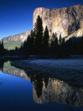 El Capitan Reflected in Merced River  Yosemite National Park  California  USA