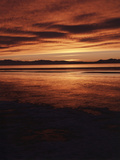 Farmington Bay  Great Salt Lake  Antelope Island  Stansbury Island  Great Basin  Utah  USA