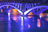 Historic Ninth Street Bridge  Missouri River in Great Falls  Montana  USA