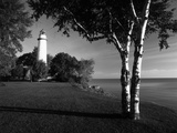 View of Lake Huron  Ponte Aux Barques Lighthouse  Michigan  USA