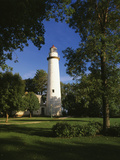View of Ponte Aux Barques Lighthouse  Michigan  USA