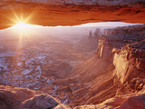 View of Mesa Arch at Sunrise  Canyonlands National Park  Utah  USA