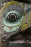 Totem Pole in Pioneer Square  Seattle  Washington  USA