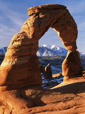View of Delicate Arch at Arches National Park  Utah  USA