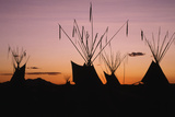 Teepee at Dusk  Logan  Utah  USA