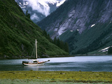 Sailboat in Tracy Arm  Fords Terror Wilderness  Alaska  USA