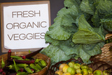 Fresh Organic Vegetables at a Farmers' Market  Savannah  Georgia  USA