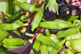 Fresh Organic Vegetables at a Farmers' Market  Savannah  Georgia  USA