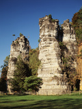 View of Natural Chimneys in Regional Park  Mount Solon  Virginia  USA