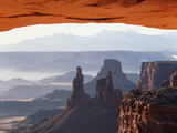 View of Mesa Arch at Sunrise  Canyonlands National Park  Utah  USA