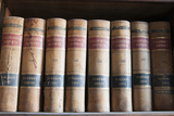 Old Law Books in Library Virginia City  Nevada  USA