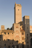 Early Morning Light on the Towers of the Town  San Gimignano  Tuscany  Italy