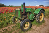 Old John Deere  Wooden Shoe Tulip Farm  Woodburn  Oregon  USA