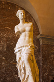 Venus De Milo Statue on Display at Musee Du Louvre  Paris  France