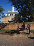 Cannon Outside Governor's Palace  Williamsburg  Virginia  USA