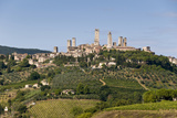 Towers from the Surrounding Countryside  San Gimignano  Tuscany  Italy