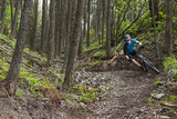 Mountain Biking the Whitefish Trail Near Whitefish  Montana  USA