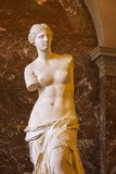 Venus De Milo Statue on Display at Musee Du Louvre  Paris  France