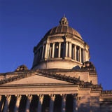 State Capitol Building at Sunset  Olympia  Washington  USA