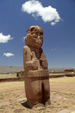 Bolivia  Tiwanaku  Monolith of Pre-Columbian Site of Tiwanaku